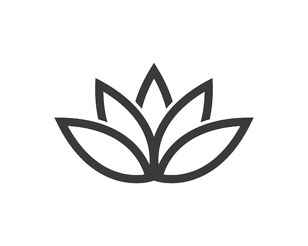 Lotus flowers vector design logo Template