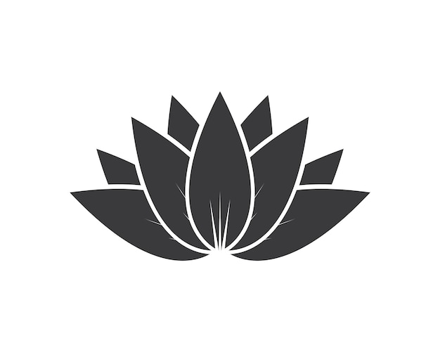 Modello di logo di disegno vettoriale fiori di loto