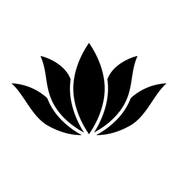 lotus icon for graphic and web design