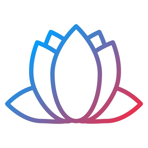 Vector lotus icon vector image can be used for egypt