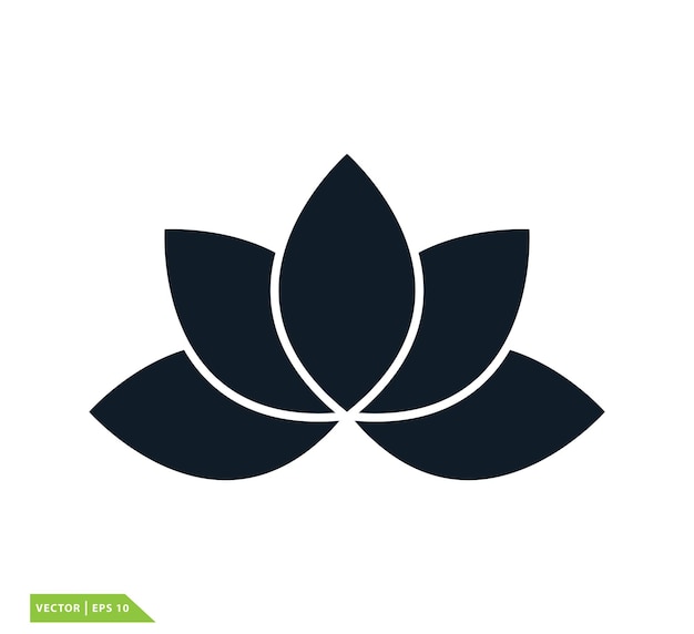 Lotus icon vector logo template