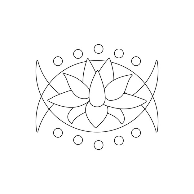 Vector lotus illustration