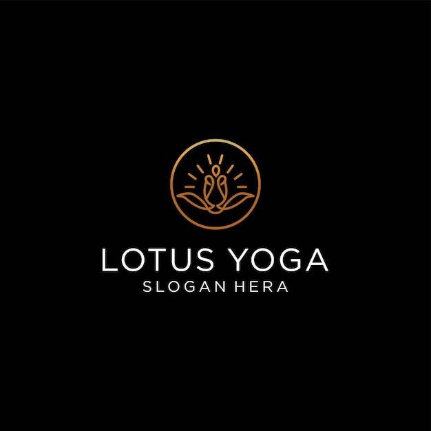 Lotus logo design icon template