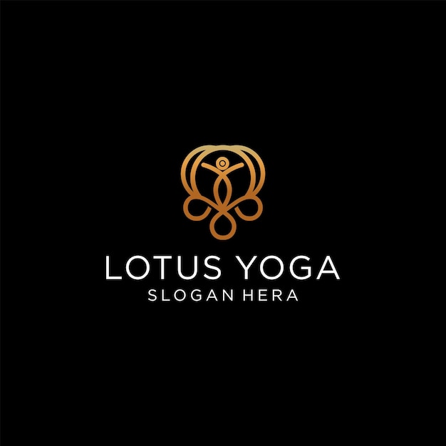 Шаблон логотипа Lotus Design Icon