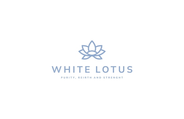 Lotus logo design icon vector illustration