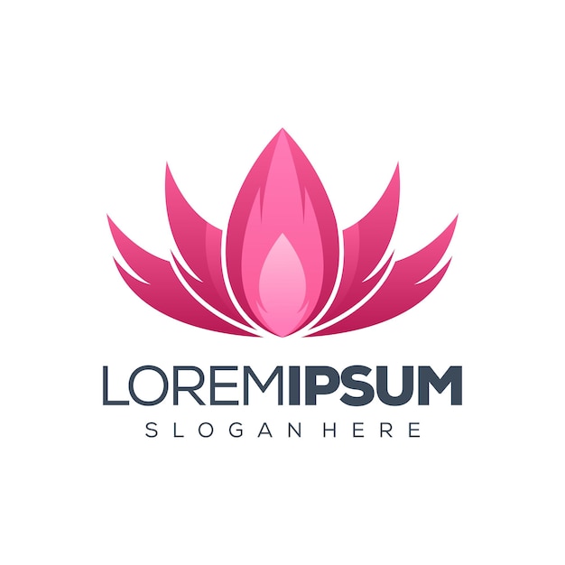 Lotus logo design illustration