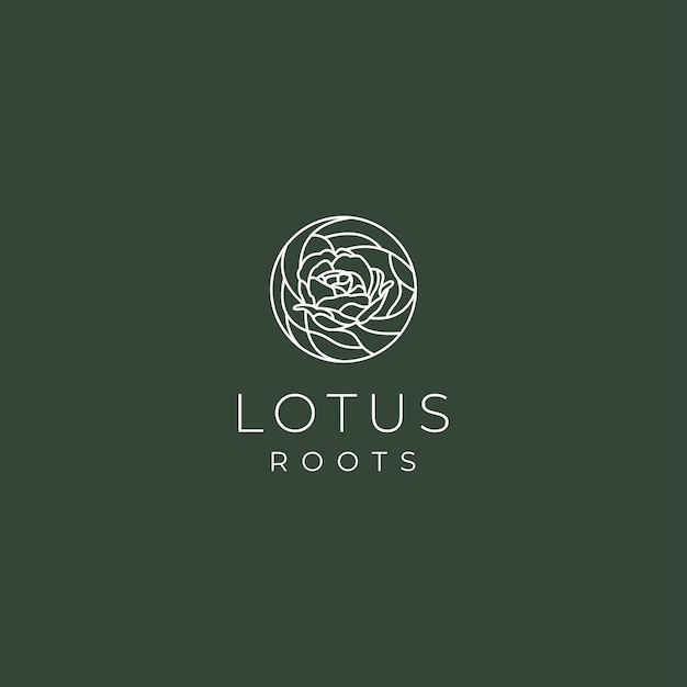 Vector lotus logo ontwerp pictogram vector