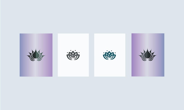 Lotus logo. Set of logotypes