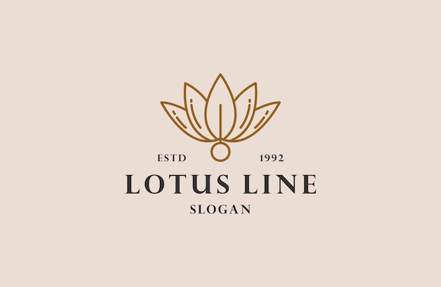 Дизайн векторной иллюстрации шаблона логотипа Lotus