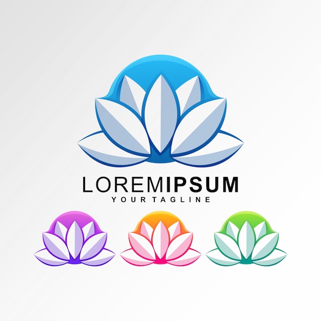 Modello di logo lotus