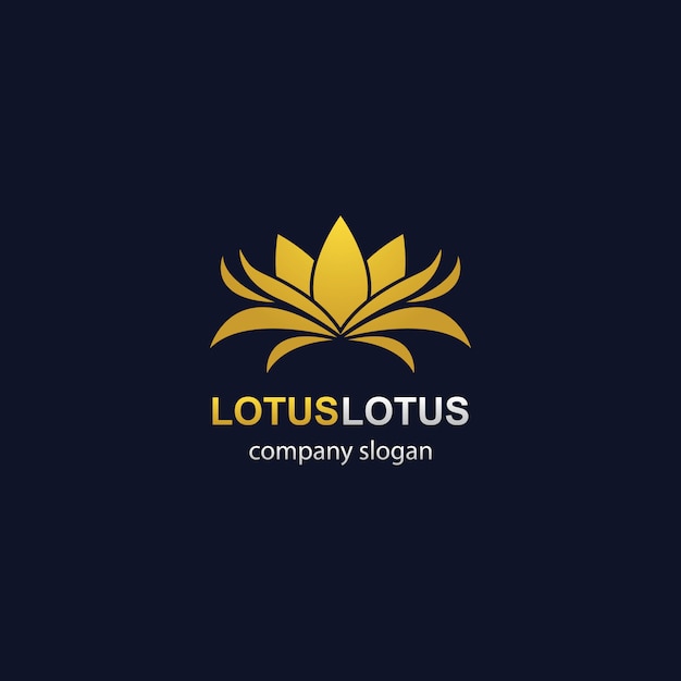 Шаблон логотипа лотоса