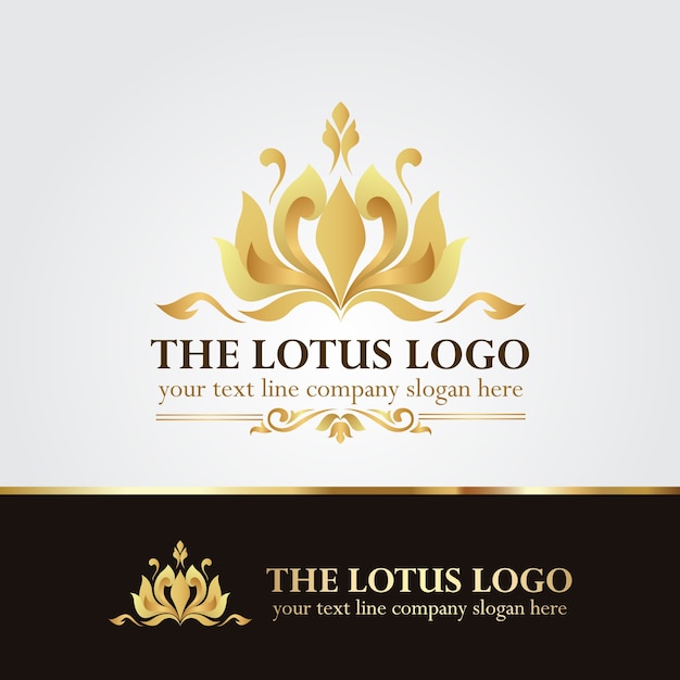 Vector lotus logo