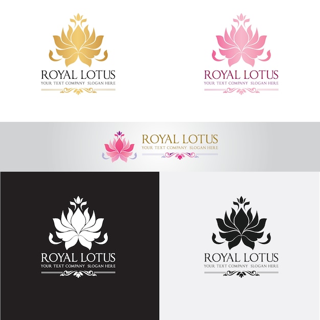 Vector lotus logo