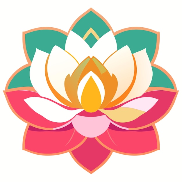 Vector lotus vector illustration