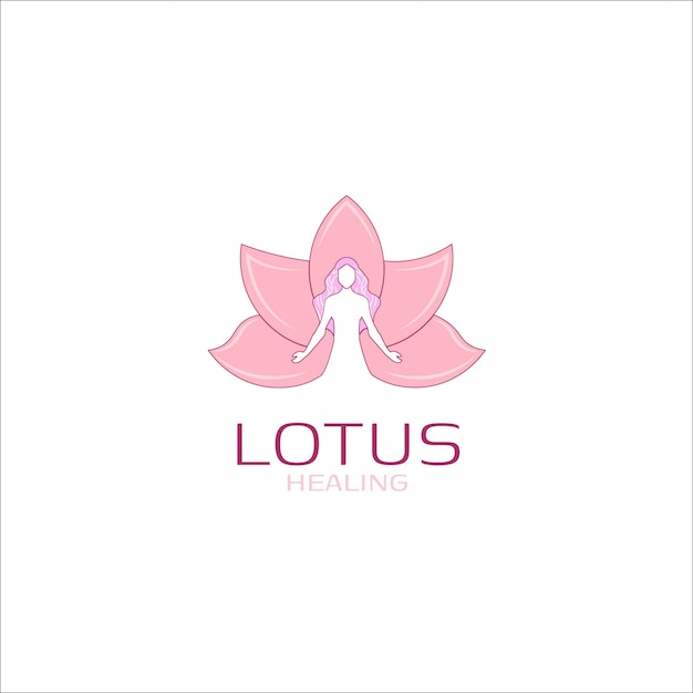 lotus vrouwen logo meditatie en yoga