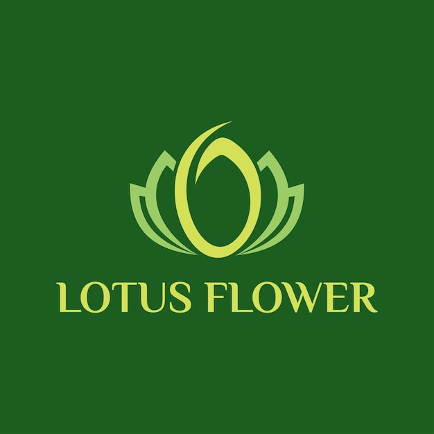 Vettore logo lotus wellness spa yoga