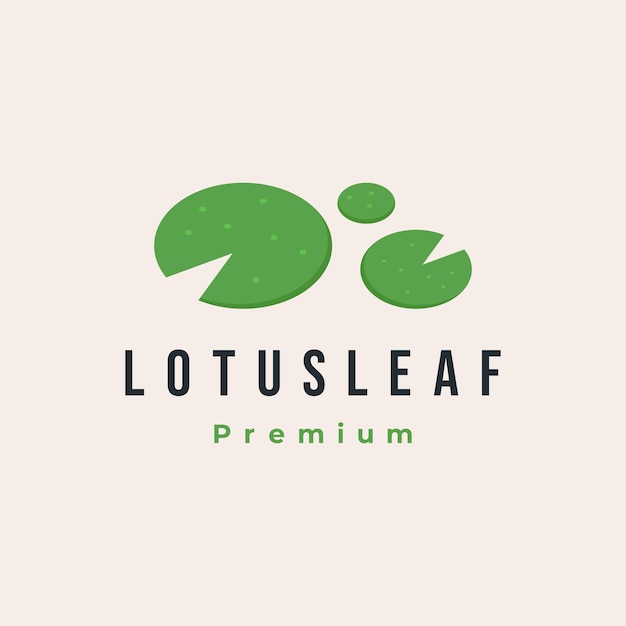 Lotusblad platte logo pictogram ontwerp Minimalistische eenvoudige vectorillustratie