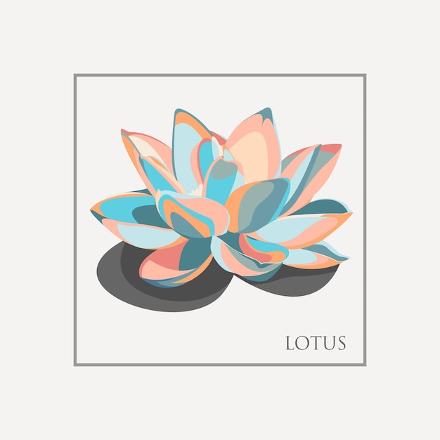 lotusbloem illustratie vector