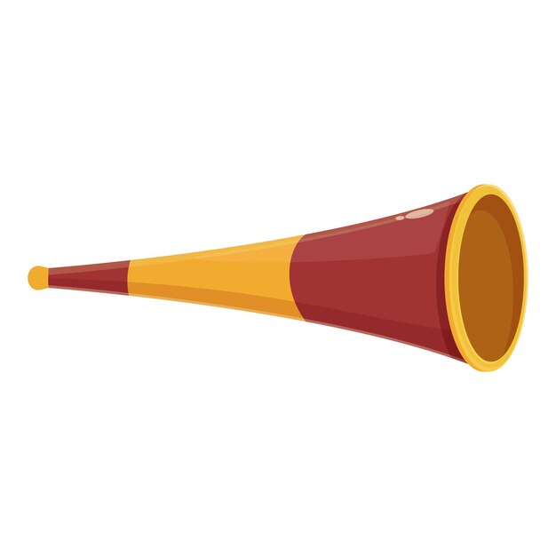 Vector loud vuvuzela icon cartoon vector soccer horn sport pipe