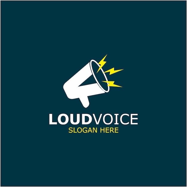 Vector loudspeaker logo illustration vector design