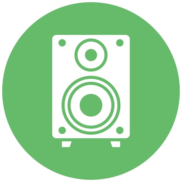 Loudspeaker Vector Illustration Style