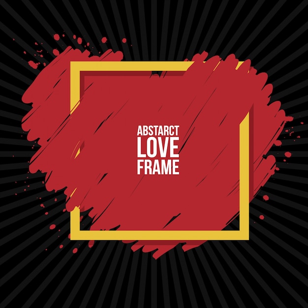 Love abstract frame background