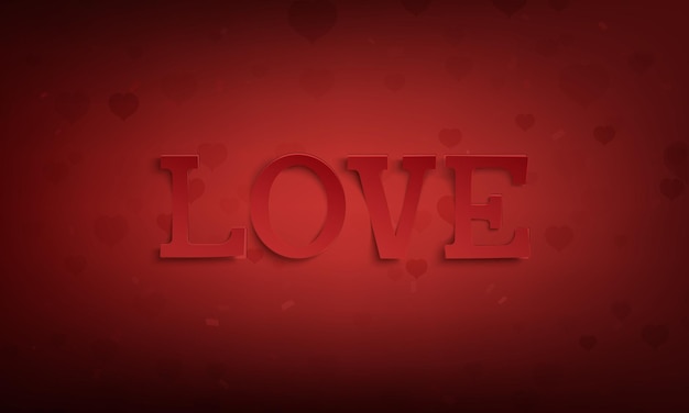 Love. abstract valentines day greeting background with hearts.