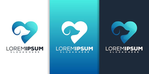 Love animal logo design