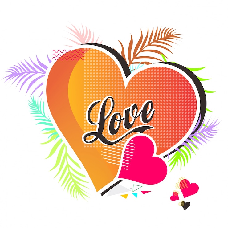 वेक्टर love background colorful