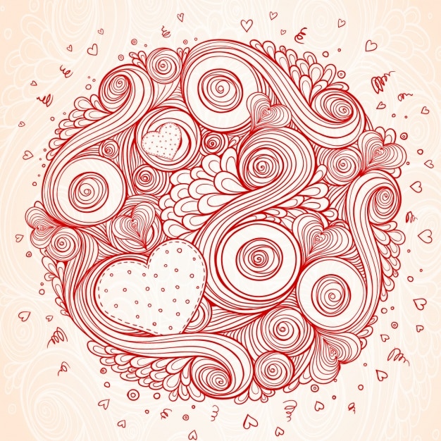 Vector love background design