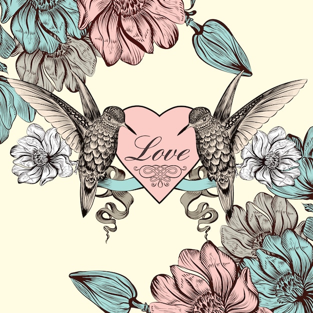 Vector love background design