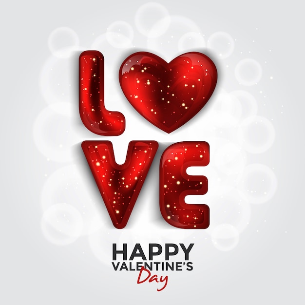 Любовный фон на День святого Валентина
