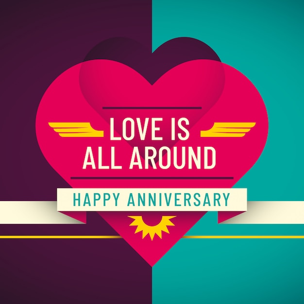 Vector love background