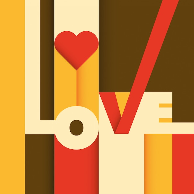 Vector love background