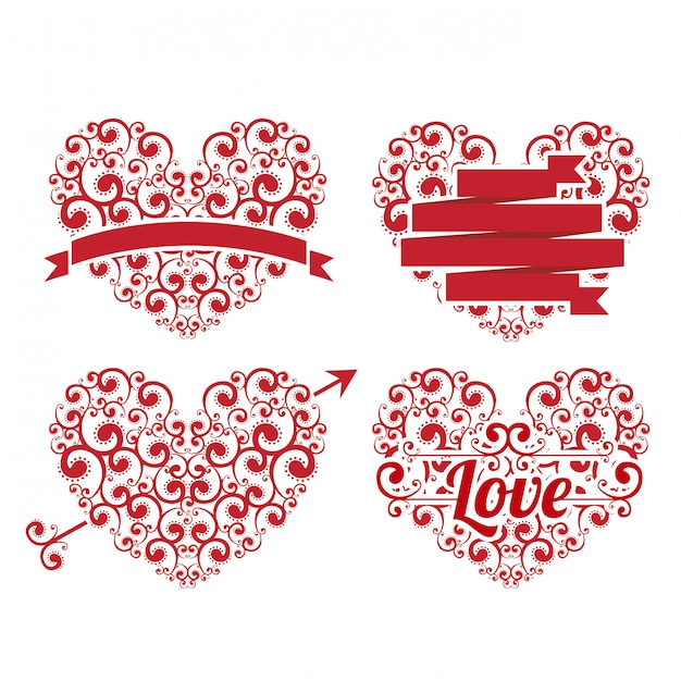 Vector love background