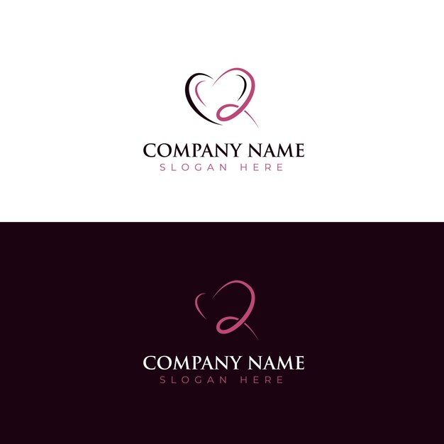 Love beauty decoration logo