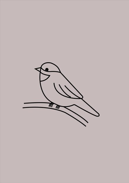 Vettore icona di linea di concetto di uccelli d'amore illustrazione di elementi semplici progetto di simbolo di contorno di concetto di uccelli d'amore