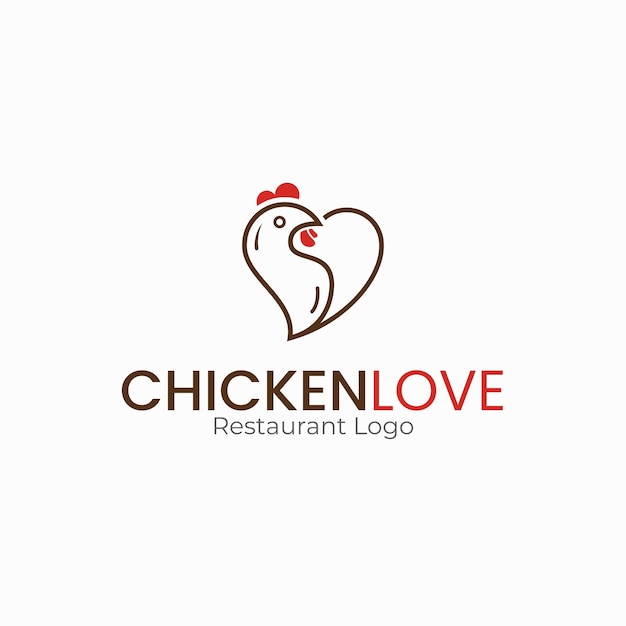 Love chicken restauran logo food logo hotel dish cuisine