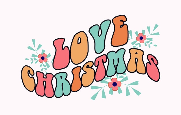 love christmas lettering