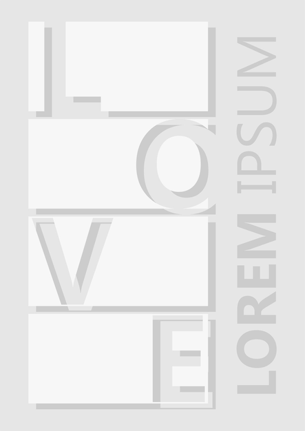 Vector love collage photo design vector