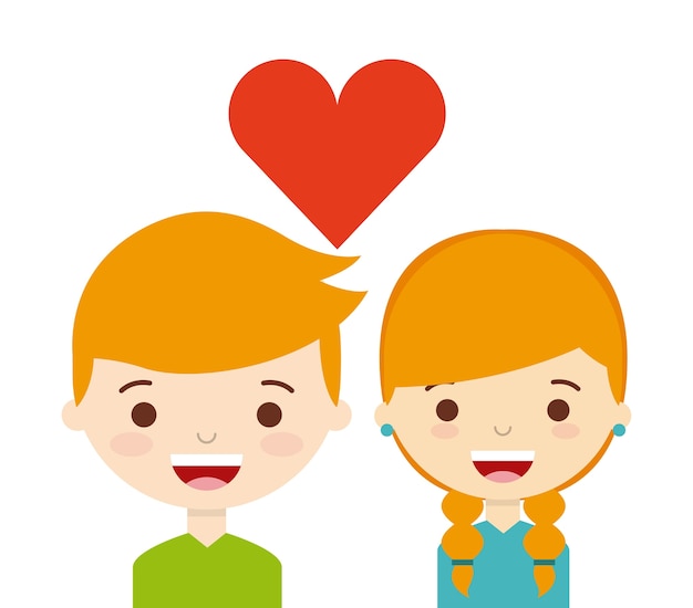 Love couple design, vector illustration eps10 graphic