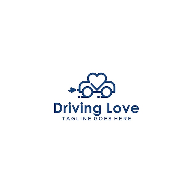 Love drive logo sign design