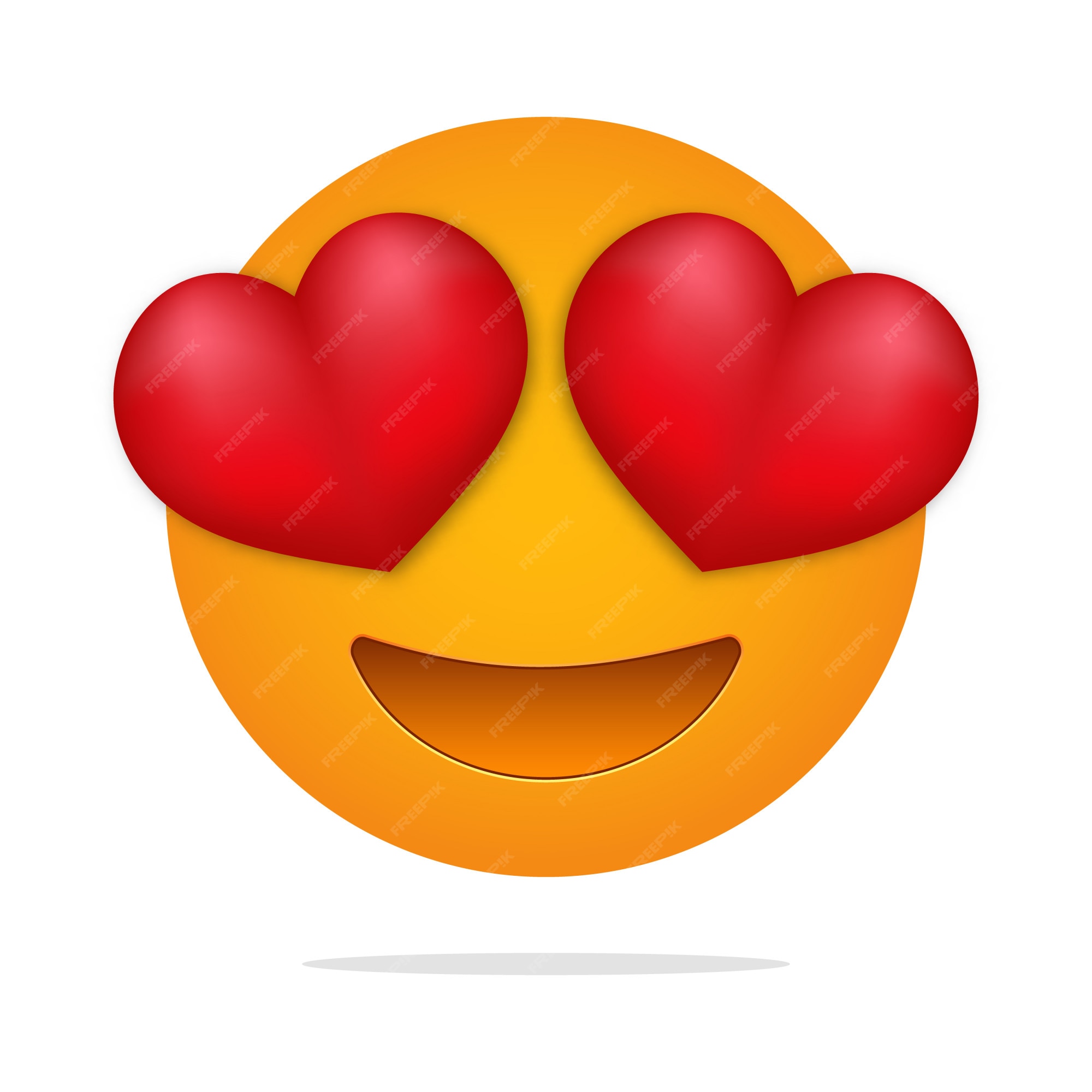 Premium Vector | Love emoji . heart eyes face