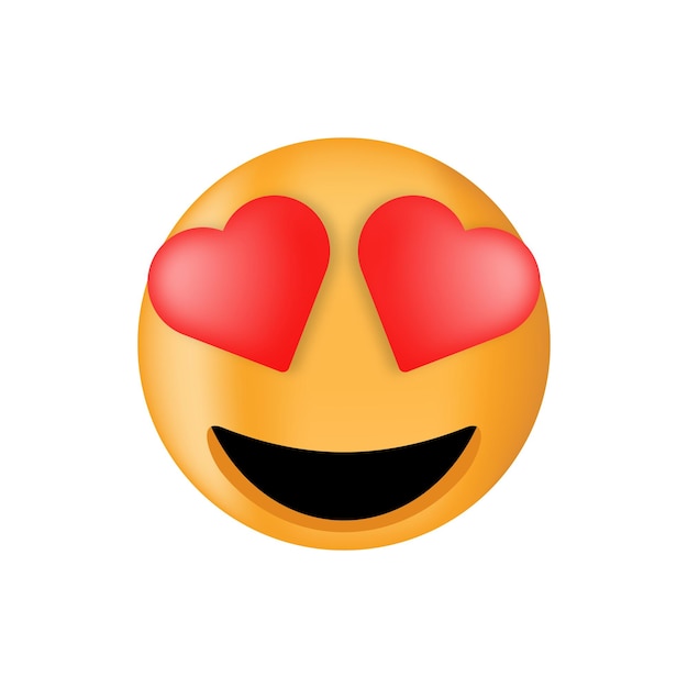 Vector love emoji