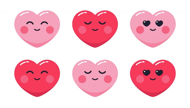 Love emoticon illustration pack