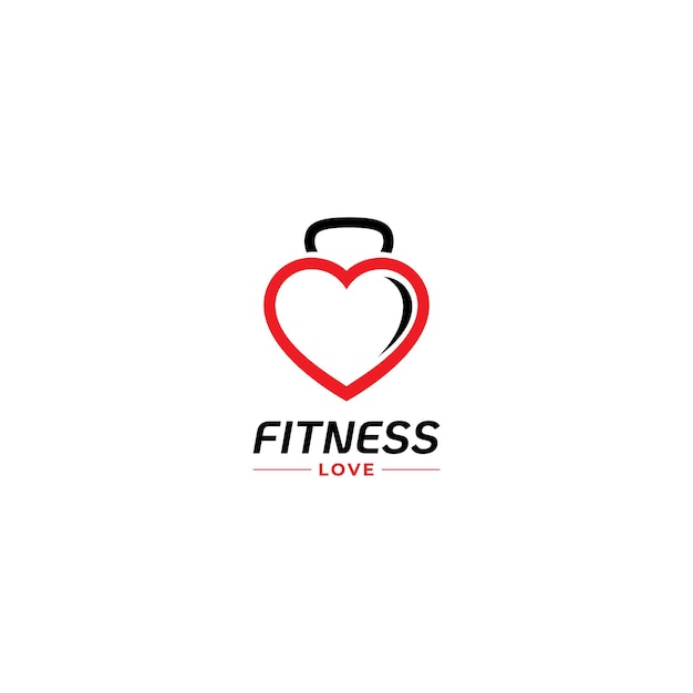 Love fit Fitness Logo Template