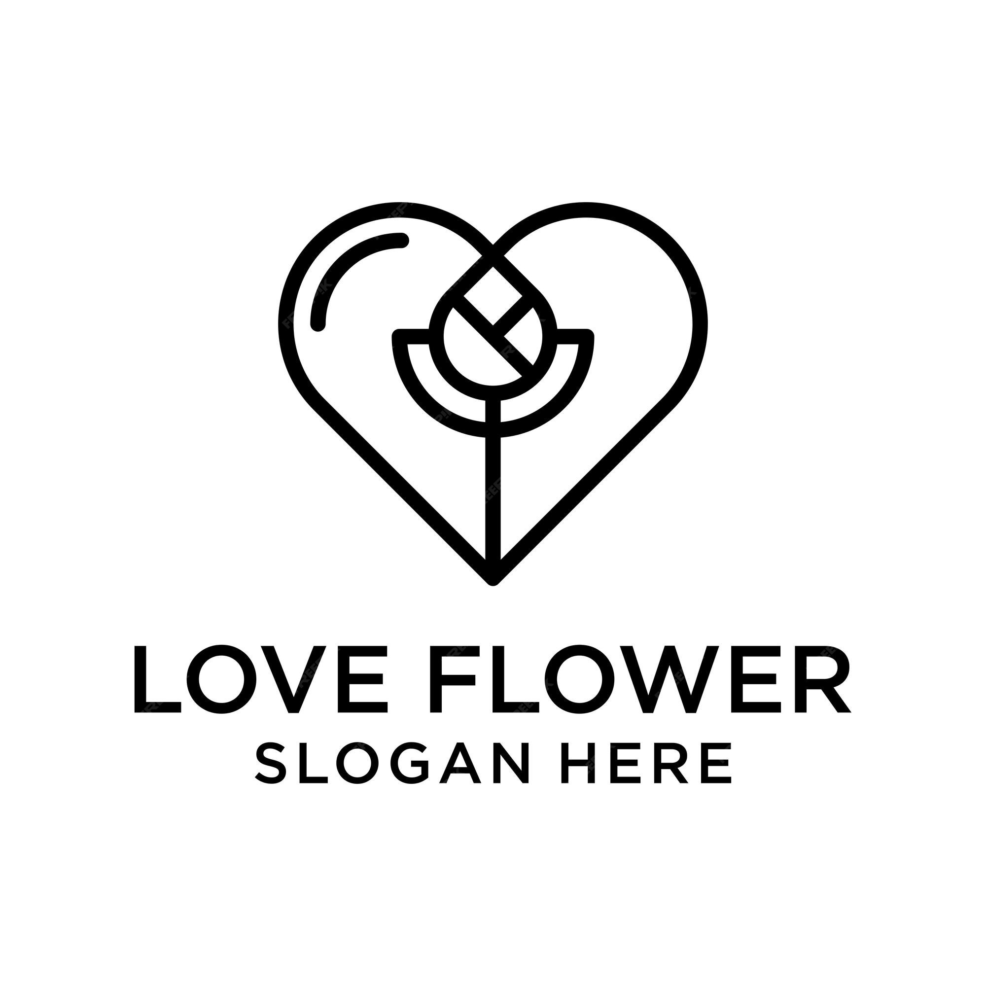 VL floral love shape wedding initial logo 25777472 Vector Art at