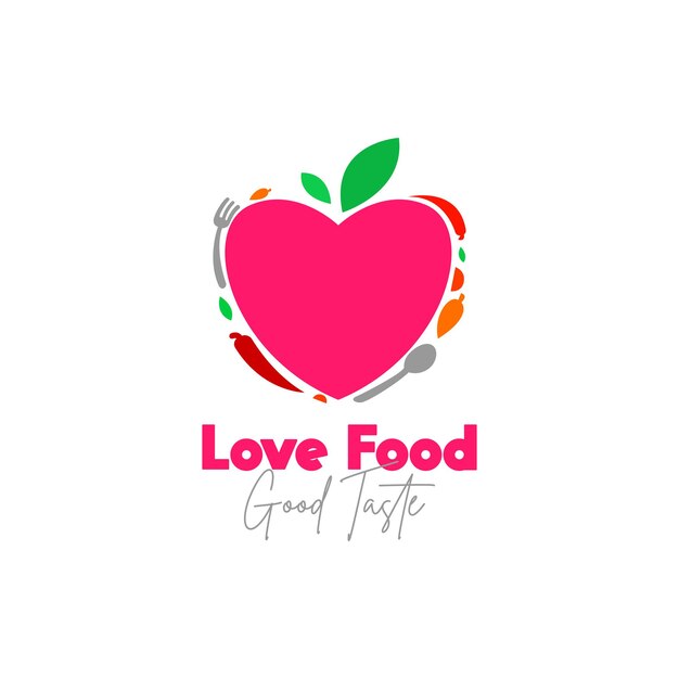 Love food logo design