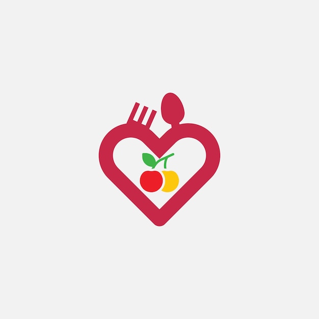 love food logo design