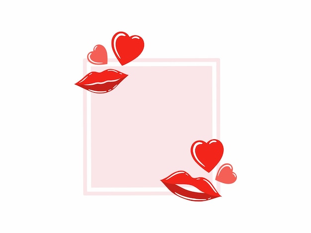 Love Frame Background for Valentine Day